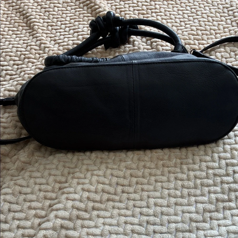 Free People Black Leather Shoulder Bag - Picture 7 of 10